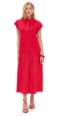 Never Fully Dressed Red Darcy Dress Red L