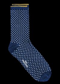 Becksondergaard - Chaussettes à pois métallisées - Taille 39/41 - Bleu