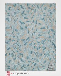 Botanica Hand-Tufted Turquoise Rug, 9' x 12'