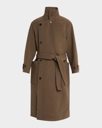 Men's Double Wool Wrap Coat