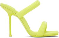 Alexander Wang Yellow Julie 105mm Nylon Tubular Heeled Sandals
