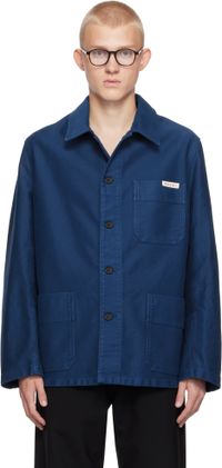 Marni Blouson de travail bleu