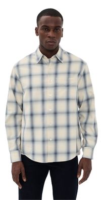 Madewell Long Sleeve Rayon Blend Shirt Ombre Fade Plaid XXL