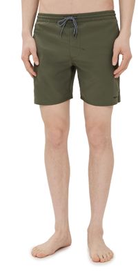 Rhythm Classic Beach Swim Shorts 7 Olive 30