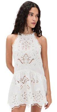 FARM Rio White Richilieu Mini Dress White XL