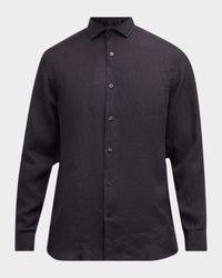 Men's Antonio Linen Casual Button-Down Shirt
