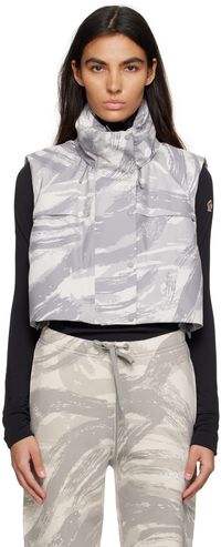 Moncler Genius 4 Moncler HYKE Gray Vanilis Down Vest