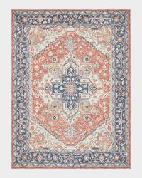 Richmond Serapi Hand-Tufted Red/Blue Rug, 10' x 14'