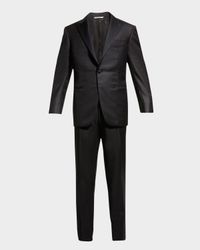 Wool Two-Piece Tuxedo Suit