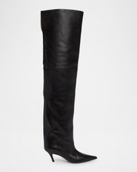 Fiona Leather Over-The-Knee Boots