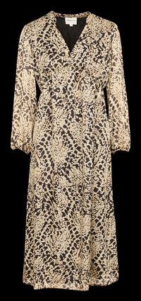 Maison 123 - Robe droite Col V - Taille XL - Beige
