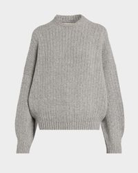 Lennox Cashmere Rib Crewneck Sweater