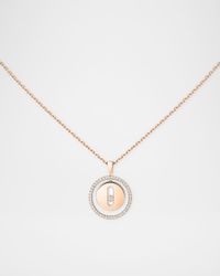 LUCKY MOVE 18K ROSE GOLD DIAMOND NECKLACE