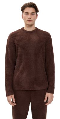UGG Ryatt Lounge Rib Knit Crew Sweatshirt Cola L