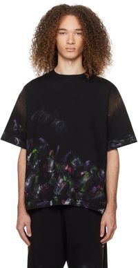 We11done Black Painted T-Shirt
