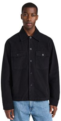 Our Legacy Evening Coach Jacket Black Brushed Cotton 52