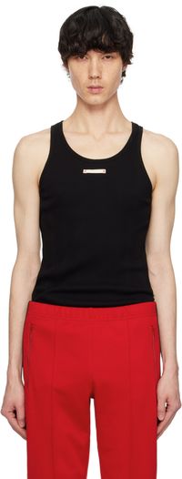 Maison Margiela Black 'Margiela Label' Tank Top