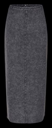 Samsoe Samsoe - Jupe maxi fendue délavée - Taille L - Gris