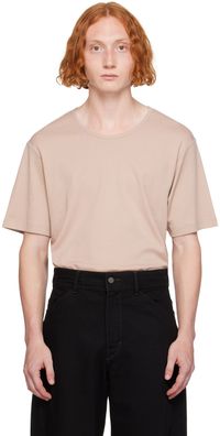 LEMAIRE Pink U-Neck T-Shirt