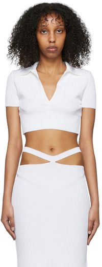 Anna October SSENSE Exclusive White Sicily Polo