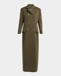 Military Double-Breasted Maxi Coat