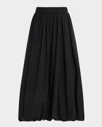 Cala Poplin Bubble Midi Skirt