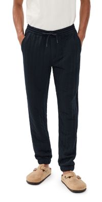 Taylor Stitch The Apres Pants Heather Midnight Quilted Jersey XL