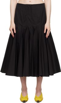 JACQUEMUS Black La Croisière 'The Agave' Midi Skirt