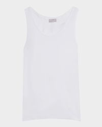 Cotton Pure Tank Top, White