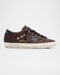 Super-Star Low-Top Glitter Sneakers