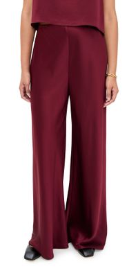 Leset Barb Bias Pants Bordeaux XS