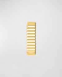 Quatre 18K Yellow Gold Grosgrain Single Clip Earring