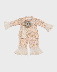 Girl's Ava's Garden Top and Pants Set, Size Newborn-12M