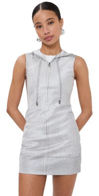 JW Anderson Mini Shift Dress Grey Melange 6