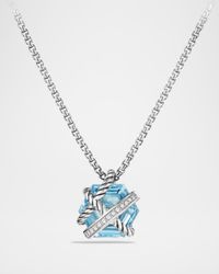 Cable Wrap Necklace with Diamonds