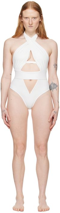 Agent Provocateur White Anja One-Piece Swimsuit
