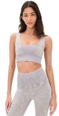 FP Movement Square Neck Good Karma Bra Ice Grey XS/S