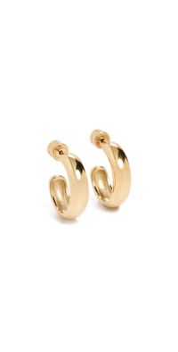 JENNY BIRD Small Staple Hoops High Polish Gold One Size