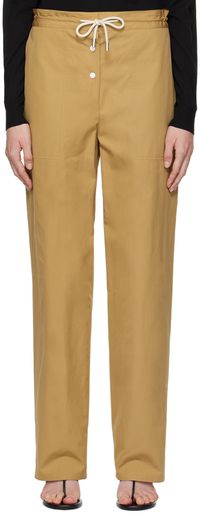 The Row Tan Bonnette Trousers