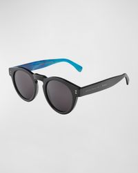 X Gray Malin The Ocean Leonard Round Acetate Sunglasses
