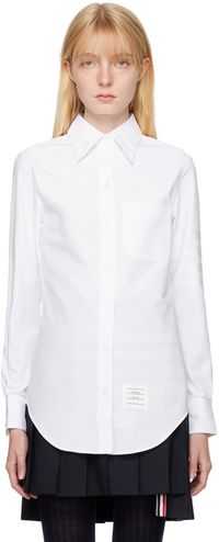 Thom Browne Chemise blanche à quatre rayures