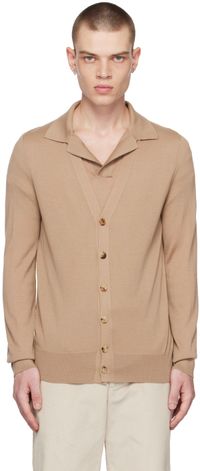 Gabriela Hearst Tan Duke Cardigan