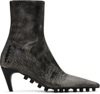 Marni Gray Spike Ankle Boots