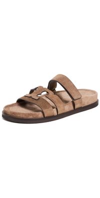 Tory Burch Ines Sport T Slides River Rock 11
