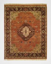 Medallion Hand-Knotted Rug, 8'x 10'