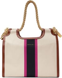 Marni Beige Marcel Summer Rope Handles Tote