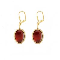 Nilai - Boucles d'oreilles liv - Taille Unique - Rouge