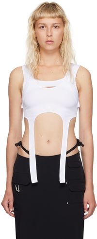 HELIOT EMIL White Harness Tank Top