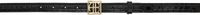 ANINE BING Black Monogram Belt