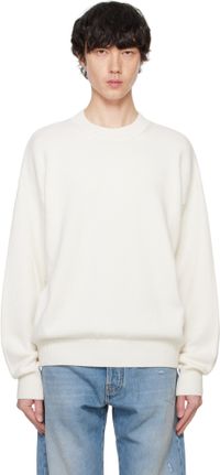 Palm Angels White Monogram Series Sweater